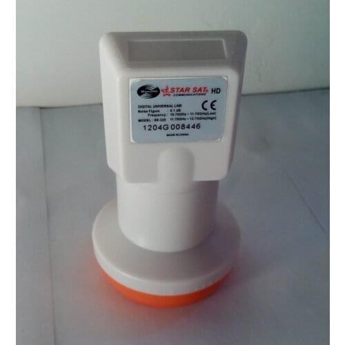 SR320-0.1dB Free shipping Best Signal digital HD Universal KU Band Single LNB waterproof High Gain Low noise LNB