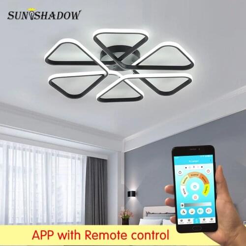 Led Chandelier Lighting Indoor Lighting For Living room Bedroom Dining room Hotel Lights Ceiling Chandelier Lustres Black&White