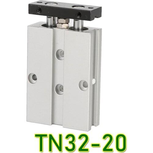 TN TDA Series Bore 32mm Stroke 20mm Double Rod Pneumatic Air Cylinder TN32-20 Mini Air Cylinders