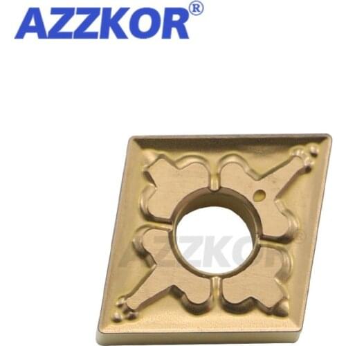 CNMG1204 TM GF NT9125 Turning Tools Inserts CNC Center Lathe For A3 Steel 45# Steel Maching AZZKOR Diamond Carbide Blades 10pcs