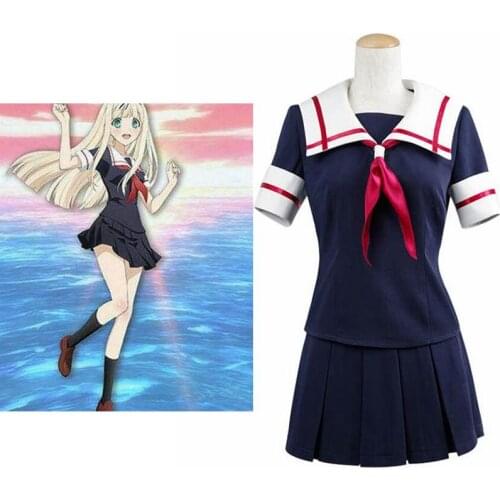 High-Q Unisex Anime Cos Kantai Collection Warship Girls Shimakaze Unicorn Daily Uniform Sailor Suits Cosplay Costumes Sets