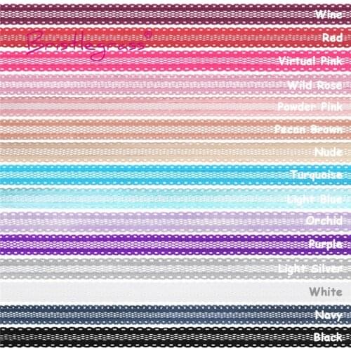 BRISTLEGRASS 100 Yard by Roll 5/8" 15mm Picot Loop Frilly Lace Trim Elastic Spandex Band Headband Tutu Lingerie Dress DIY Sewing