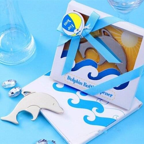 2018 Beach theme wedding favors gifts Adorable Dolphin Bottle opener present Keepsake souvenir