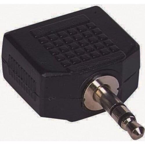 3.5 MM STEREO MALE/3.5 MM 2 FEMALE CONVERTER JACK (ELEKTROMER)