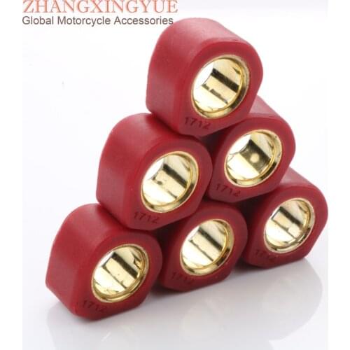 6PC High Performance Variator Weights Round 17x12mm 8G for Italjet Formula 50 LC Cruise Formula 50 Velocifero 50cc