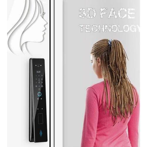 Eseye Biometric Fingerprint Lock Security Smart Door Lock Password Lock Key IC Card Unlock APP Face recognition Electronic Lock