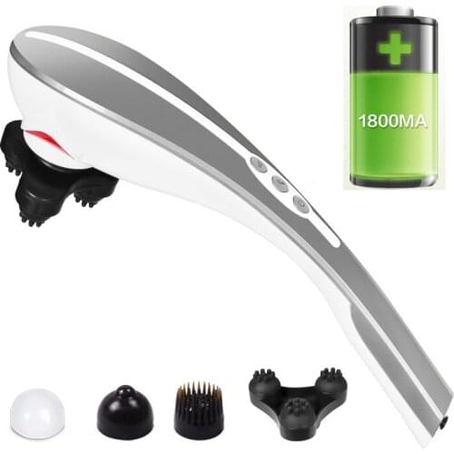 C21 Lu Yao charging dolphin massage stick electric multifunction waist neck cervical vertebra massager body beat hammer hammer b