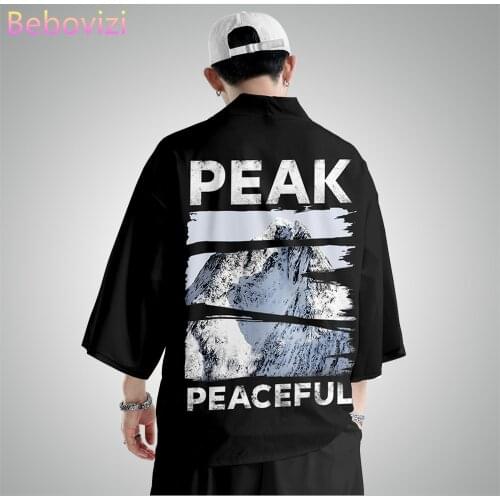 Black Loose 5XL 6XL Women Japanese Yukata Female Men Asian Clothes Kimono Suit Cardigan Shirt Haori Traditional Kimono Pants Set