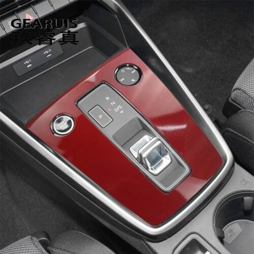 Car Center Console Gear Shift Panel Decoration Cover Stickers Trim For Audi A3 8Y 2021 Car Styling Auto Interior Accessories