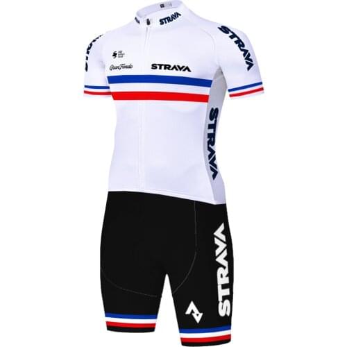 France 2021 Strava cycling skinsuit ​20D gel triathlon suit quick dry uniforme ciclismo Summer completo ciclismo estivo