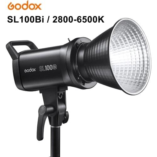 Godox SL100Bi LED Video Light 2800-6500K White Yellow LCD Panel Photography Lighting 100W Bowens Mount Studio Light