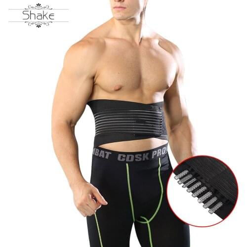 HEHE GYM Fitness Waist Belt Mens electric Waist Support Belt Sport Medical Neoprene Tummy Waist Trimmer Slimming Belt