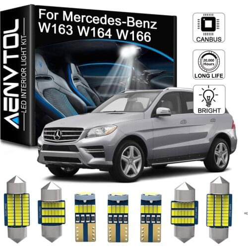 Seker Canbus For Mercedes Benz M ML Class W163 W164 W166 AMG (1998-2011) LED Interior Lights Accessories No Error Lamp Bulbs Kit