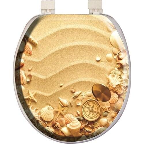 Softy Classic Pattern Soft Toilet Seat Cover White