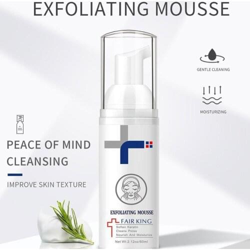 Exfoliating mousse peeling gel exfoliating face deeply moisturizing smooth cream skin types exfoliating all remove skin P4J1