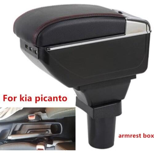 For Kia Picanto armrest box central Store content box products interior Armrest Storage car-styling accessories parts