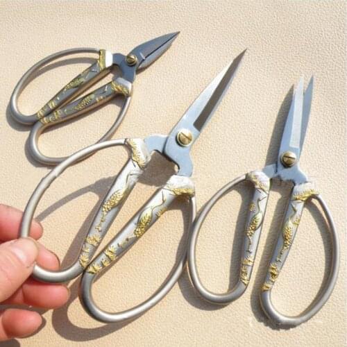 Vintage Steel Heron Shaped Tailors Scissors European Sewing And Crafts DIY Antique Scissor,10Pcs