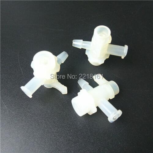 Outdoor large format solvent printer plastic three way valve/Flora ink bottle valve/Aprint Atexco cleaning unit kit 15pcs/lot