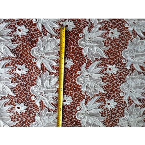 High quality fashion water soluble big blossoming flower heavy embroidery lace fabric,XERY14041