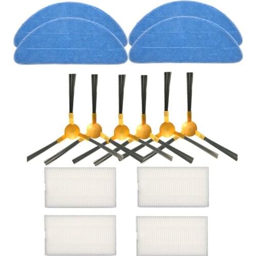 Spare Parts Filter+Side Brush+Mop Cloth For ABIR X6 X5 X8 Robot Vacuum Cleaner Accessories Household Cleaning Parts
