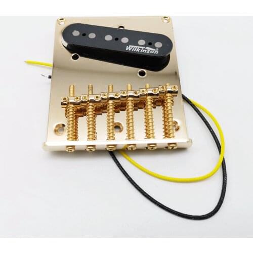 Gold / Chrome Guitar Bridge TL Pickups Guitar Bridge Thickened version Chrome Made in Korea