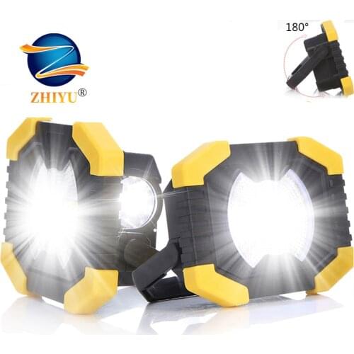 100W Led Portable Floodlight Rechargeable Super Bright Led Work Light for Outdoor Camping Lampe Led Flashlight Use 18650 Battery
