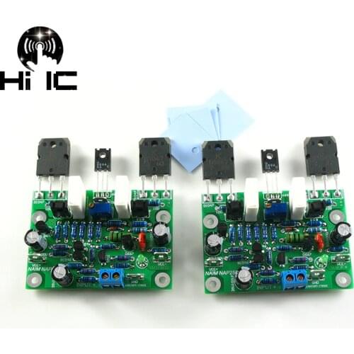 2Pcs NAIM NAP250 MOD Stereo 2 Channel Power HiFi Amplifier Board AMP DIY Kits/Finished For DIY 80W 15V-40V Free Shipping