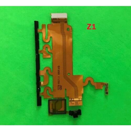 5pcs Main Volume Switch Side Power On/Off Button Flex Cable For Sony Xperia Z1 L39h C6903 Motherboard Microphone