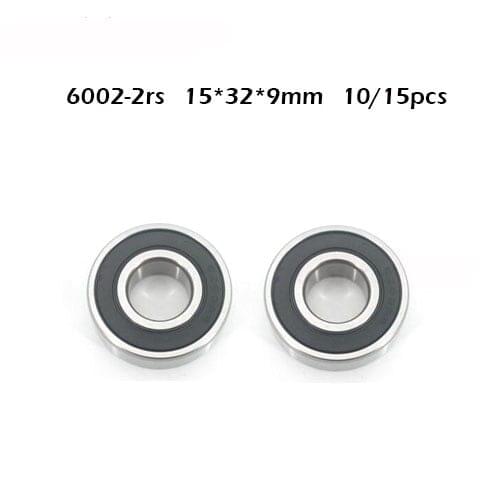 Free shipping 10/15pcs/lot 6002 RS, 6002-2RS Shielding Ball Bearing Bicycle bearing axis Flower drum bearing 15*32*9mm
