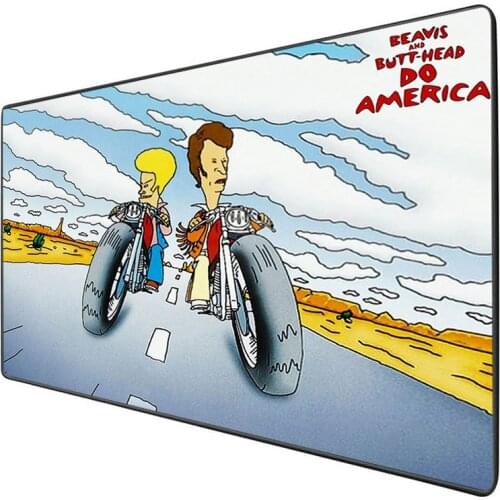 XGZ Beavis and Butt-head Cartoon Large Game Mouse Pad Large Size Table Pad Computer Notebook Keyboard Pad Carpet Pad Lock Edge