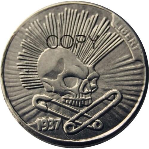 BU(16)Hobo Nickel 1937-D 3-Legged Buffalo Nickel Rare Creative Funny Copy Coin