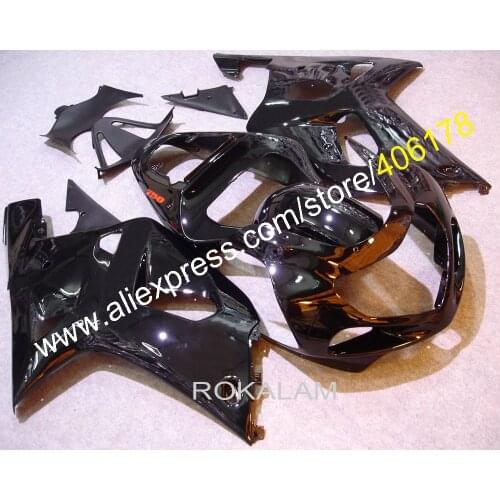 Cheap GSXR 750 600 K1 Fairing Kit For Suzuki GSXR600/750 2001 2002 2003 Black Motorcycle FairIngs (Injection Molding)