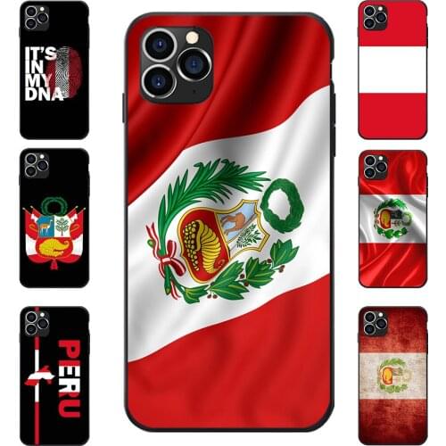 For REDMI 5 6 7 8 T A K20 30 S2 NOTE PRO PLUS Peru National Flag Coat Of Arms Map Theme Soft TPU Phone Back Cases