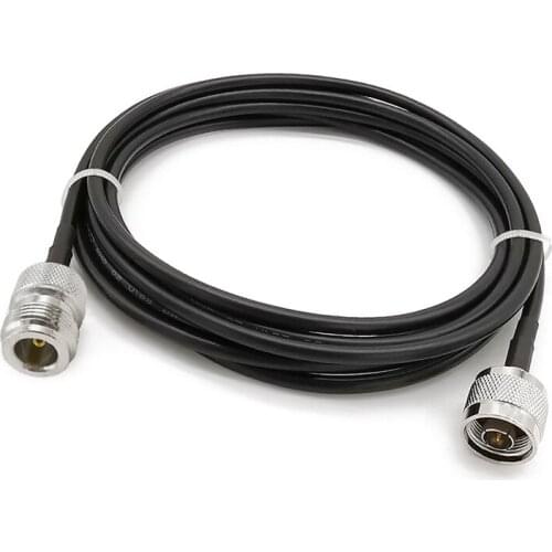 N Male to N Female Connector LMR200 Low Loss RF Coaxial Cable for Cell Phone Booster Antenna, Indoor Or Outdoor Antennas