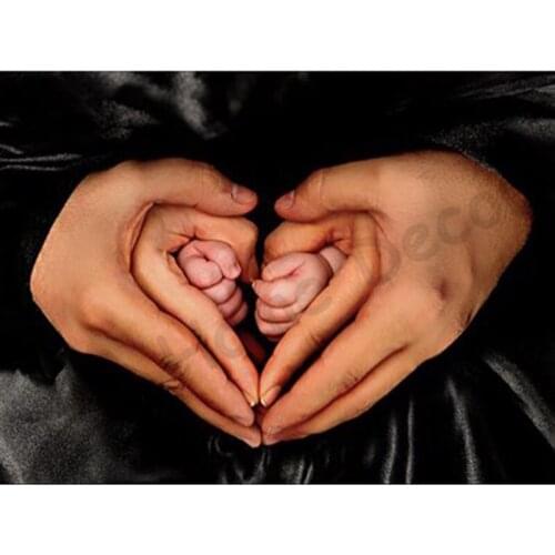 Love Family Hands Christmas New drill Mosaic 5D Diy Embroidery Diamond Painting 3D Cross Stitch Kits Needlework Wall Stickers