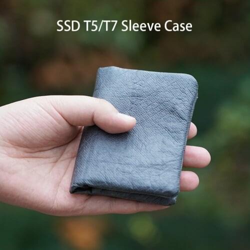 New Carrying Case Bag High Quality Tyvek HDD Bags Cases for Samsung Portable SSD T3 T5 T7 Card bag
