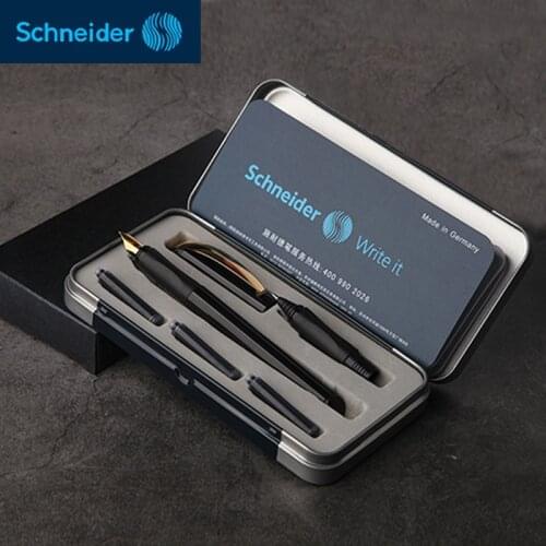 Germany Schneider Fountain Pen 0.5mm Two-way Signing Pen Gel Pen Students Office Ink Pen BK600 Gift Box 3 Colors Optional