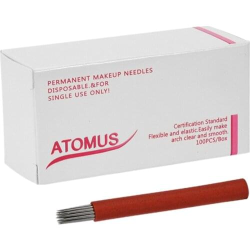 Perfeclan 100x Disposable Microblading Needles Blades for Tattoo Pen 21R Pin