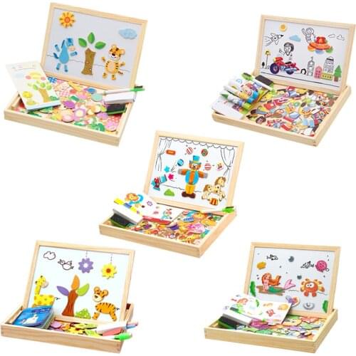 Educational Magnetic Drawing Board 3D Puzzles for Children Christmas Gift