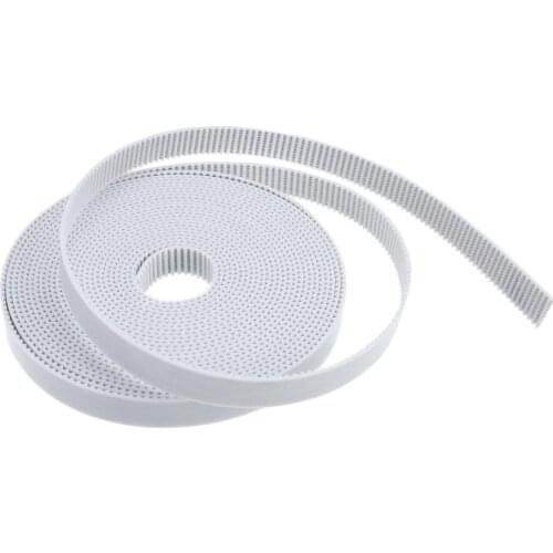 5M PU GT2 Belts with Steel Core Rubber Fiberglass Timing Belt 2GT Timing Belts Open End Steel Cords Wide 10mm for 3D Printer