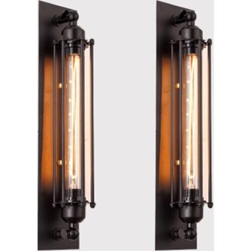 Retro Punk Loft Wall Light Aisle Bedroom Bedside Light Bar Wall Lamps E27 Edison Light Free Shipping