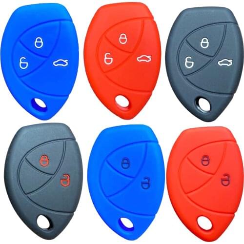 Silicone Key Case Keychain Holder For Toyota Truguard VG Alarm Cobra For Renault Logan Alarm Cover Shell Protector Accessories