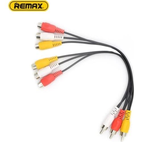 1Pc 3 RCA male to 6 RCA female splitter cable DVD AV audio video adapter cable For Audio and video equalizer Audio/Cables