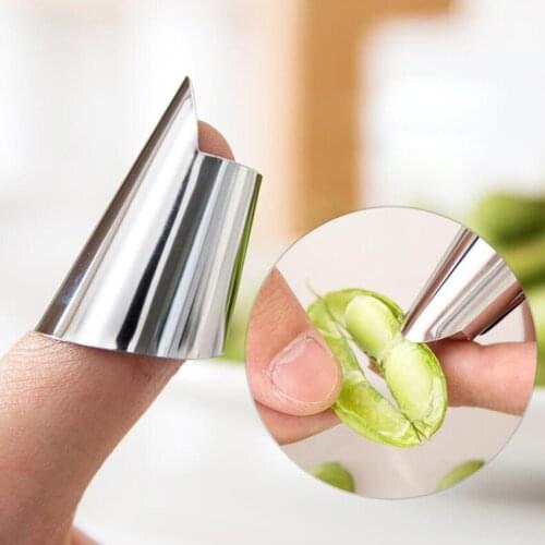 1pc Adjustable Stainless Steel Finger Hand Guard Finger Protector Knife Slice Chop Safe Slice Cooking Tools
