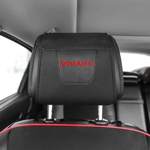 1pc For Opel Vivaro Car Headrest Protector Cover Pu Leather Car Headrest Cover Car Accessories