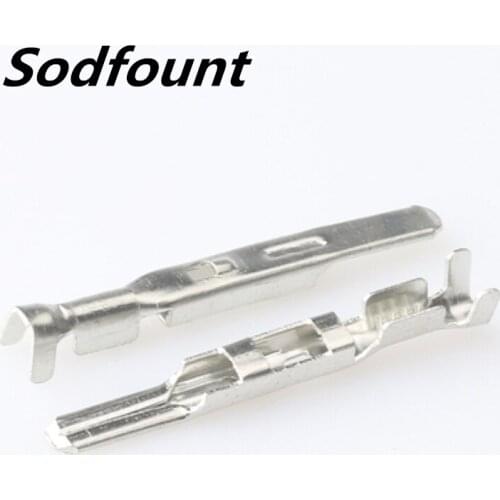 100pcs H62 brass tinned 2.8mm automotive terminal Automotive connector male terminal DJ613B-2.8×0.8A