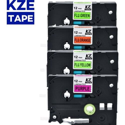 2pcs 12mm Laminated Label Tape Cassette Cartridge label tz B31 Tze-C31 tze D31 TZ-P31 Compatible for P-touch PT Add Brother