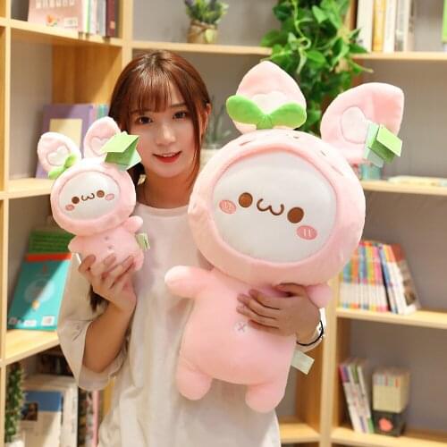 30-65cm Creative Lovely Rabbit Dumpling Toys Stuffed Lovely Animal Plush Doll for Kids Children Soft Pillow Nice Gifts for Girls