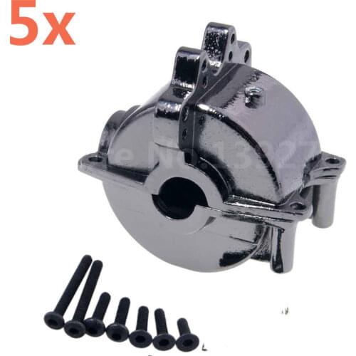 5 Pieces RC Car WLtoys A949 A959 A969 A979 Upgrade Part Aluminum Alloy Differential Gear Box A949-12 For 1/18 Scale Models