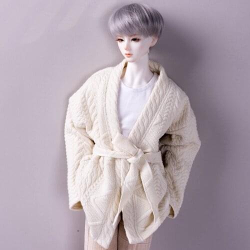 1/4 1/3 BJD Accessories Doll Clothes Cardigan Sweater With Belt Coat for BJD/SD MSD SD13 SD17 SSDF Uncle.Doll not included C806